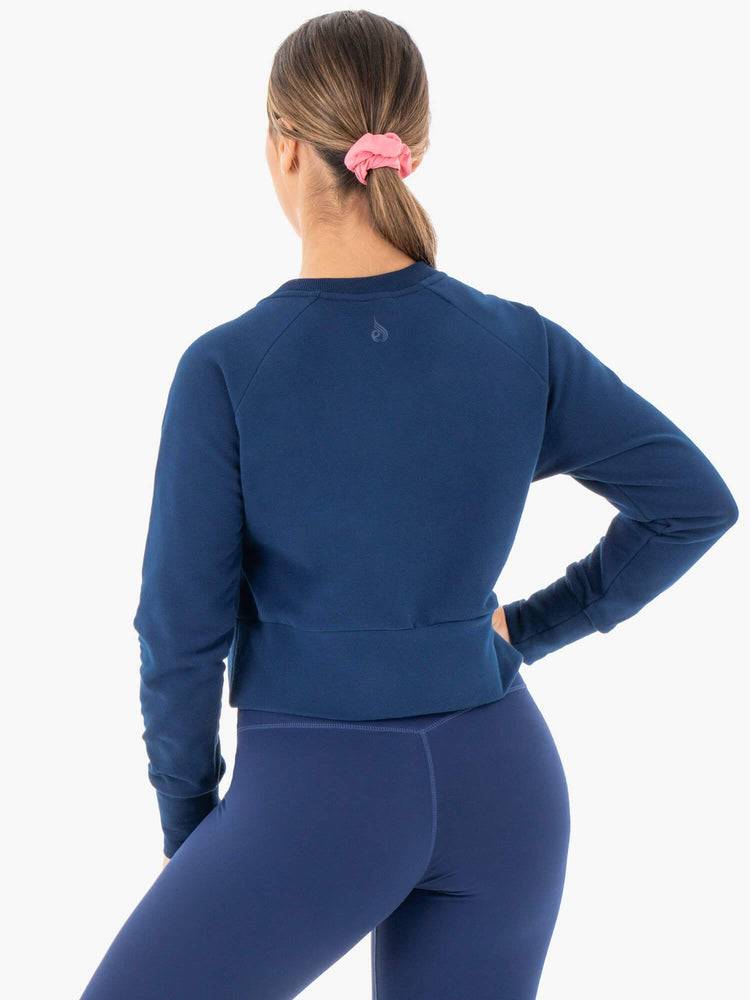 Ryderwear Women Sweaters Motion Women's Sweaters Navy | CA1537YU