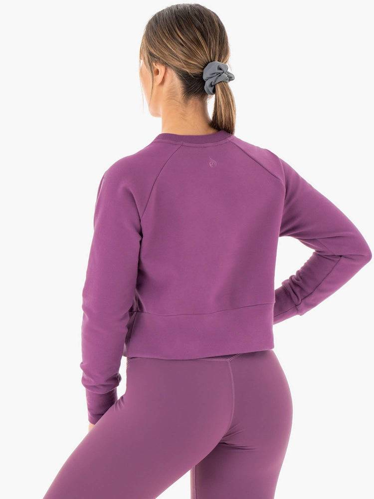 Ryderwear Women Sweaters Motion Women's Sweaters Purple | CA1538UT