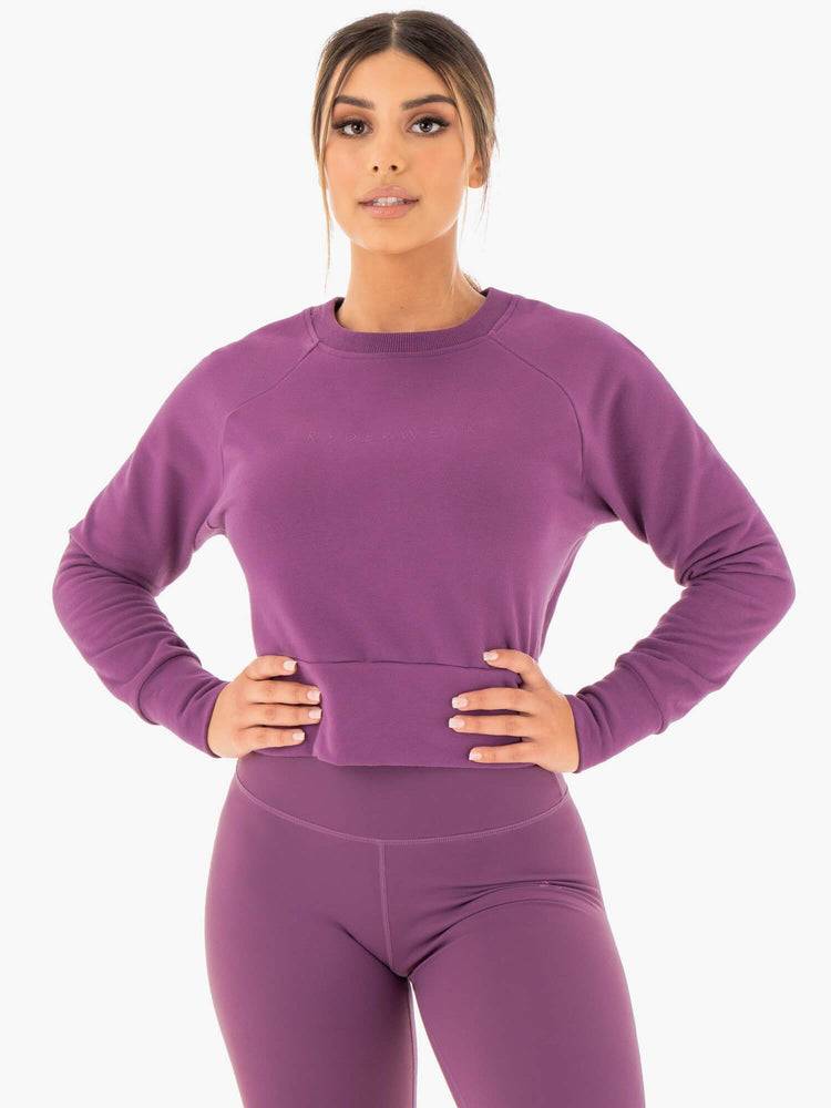 Ryderwear Women Sweaters Motion Women\'s Sweaters Purple | CA1538UT