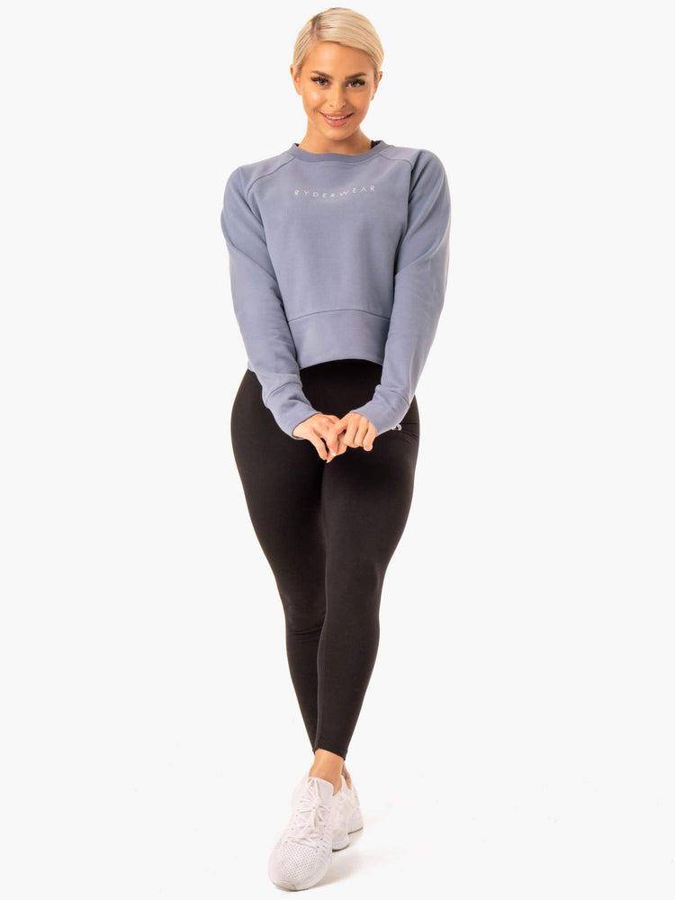 Ryderwear Women Sweaters Motion Women's Sweaters Steel Grey | CA1559WY