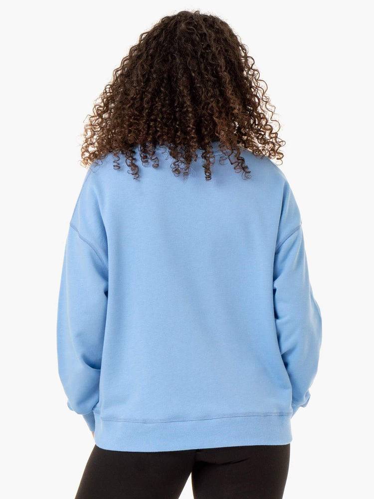 Ryderwear Women Sweaters Recover Lightweight Women's Sweaters Sky Blue | CA1514OR