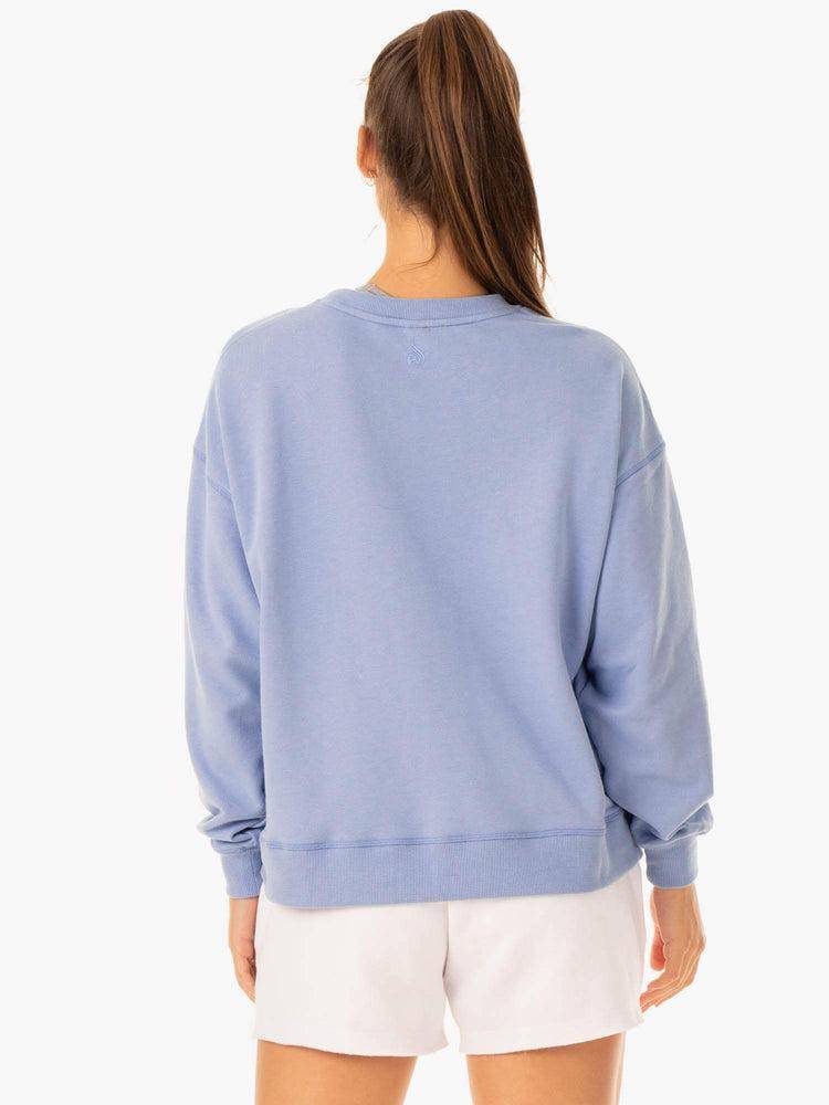 Ryderwear Women Sweaters Recover Lightweight Women's Sweaters Dusty Blue | CA1580VD