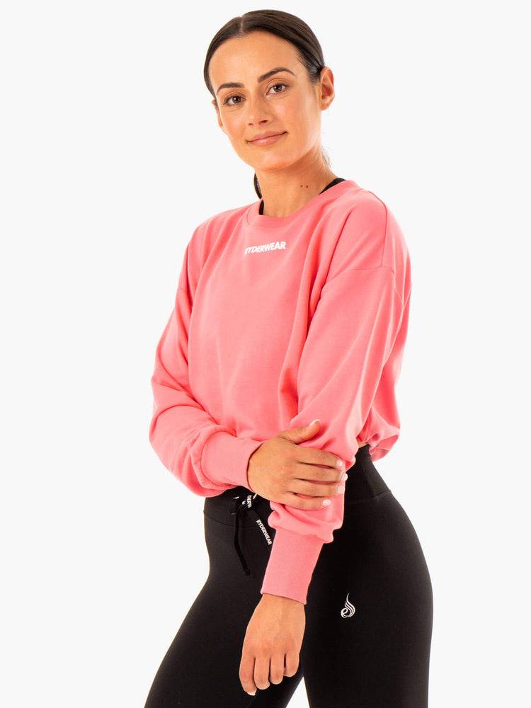 Ryderwear Women Sweaters Replay Women's Sweaters Coral | CA1511YU