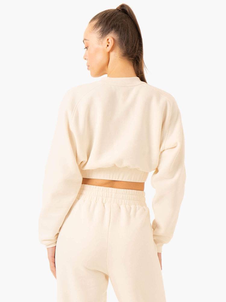 Ryderwear Women Sweaters Sideline Women's Sweaters Vanilla | CA1504NB