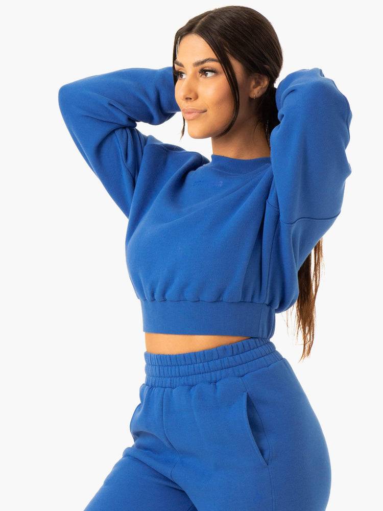 Ryderwear Women Sweaters Sideline Women's Sweaters Cobalt Blue | CA1510TV