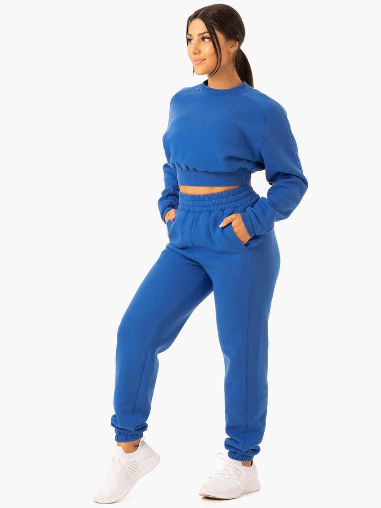 Ryderwear Women Sweaters Sideline Women's Sweaters Cobalt Blue | CA1510TV