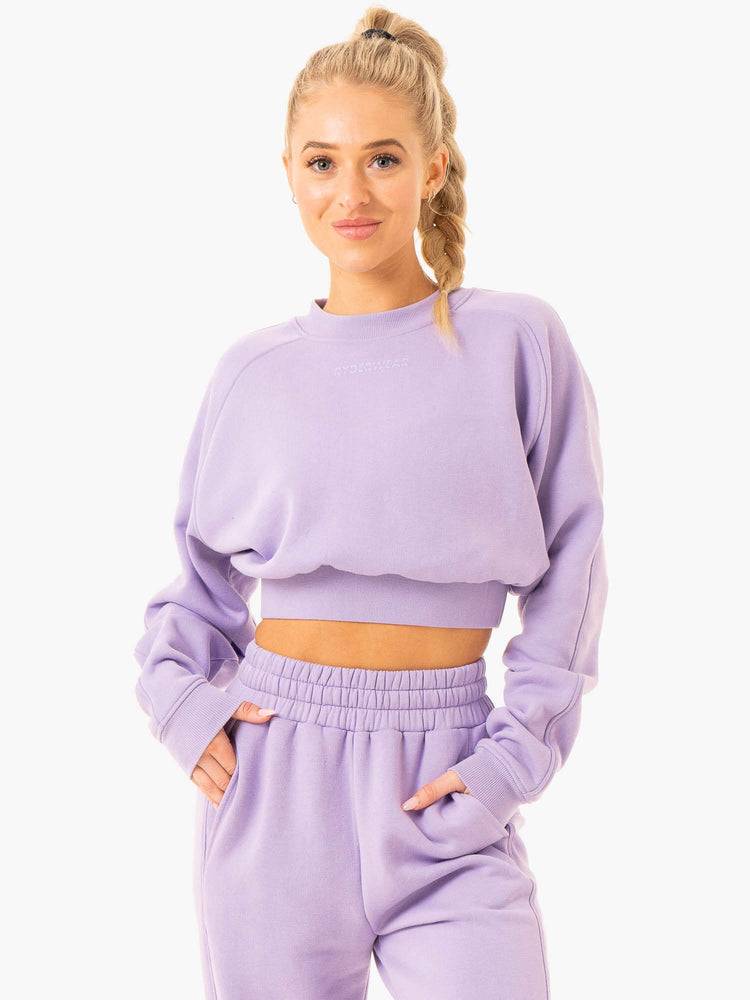 Ryderwear Women Sweaters Sideline Women's Sweaters Lilac | CA1575KI