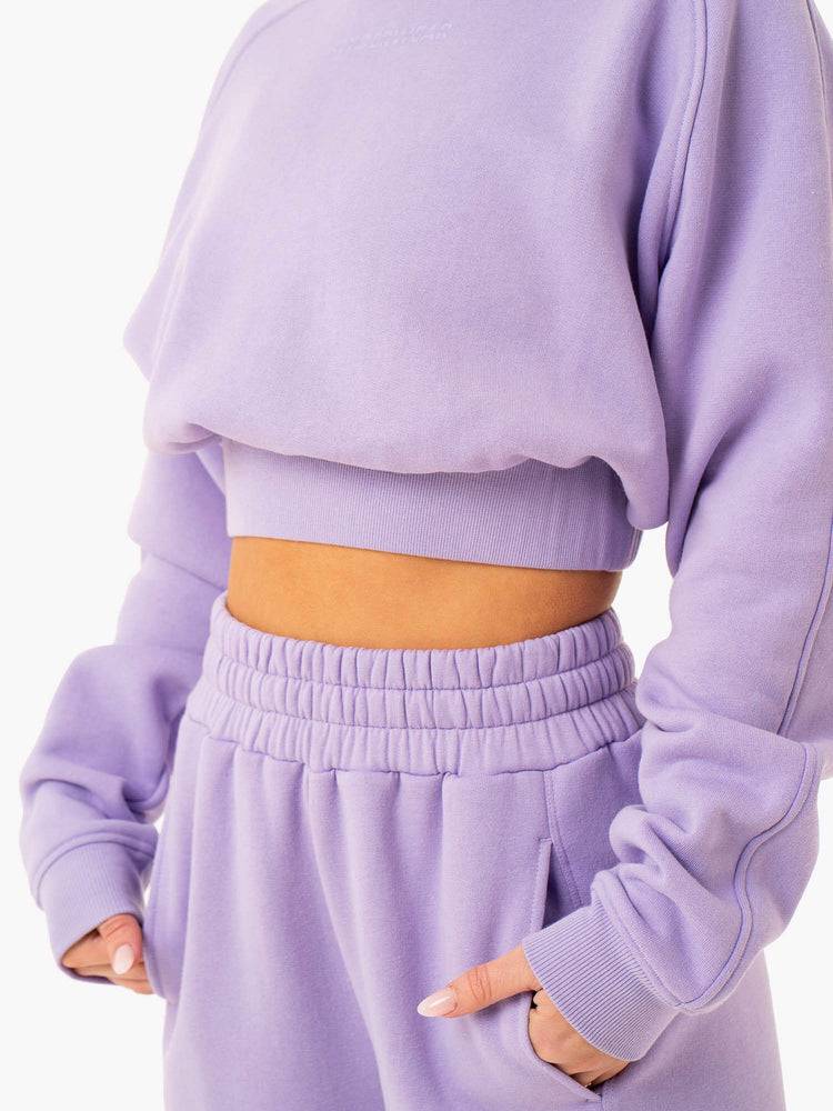 Ryderwear Women Sweaters Sideline Women's Sweaters Lilac | CA1575KI