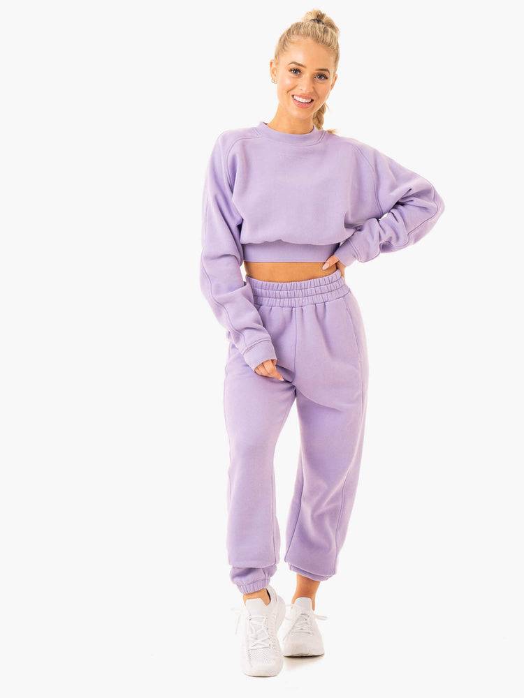 Ryderwear Women Sweaters Sideline Women's Sweaters Lilac | CA1575KI