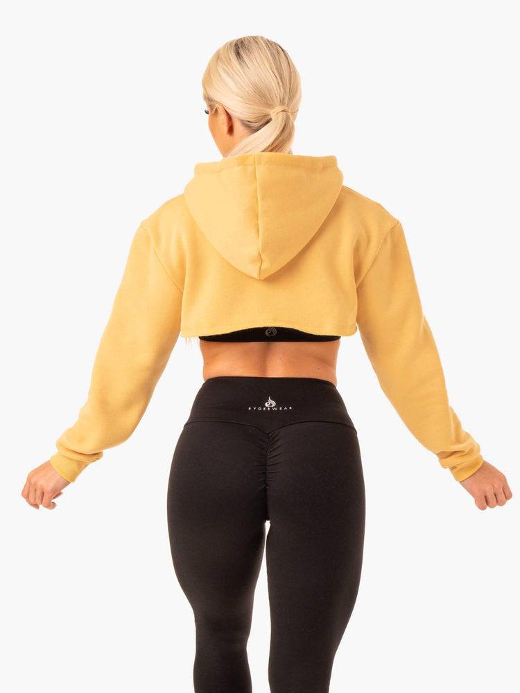 Ryderwear Women Sweaters Staples Super Crop Women's Sweaters Mango | CA1565IS