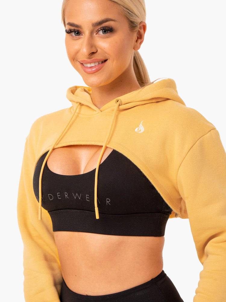 Ryderwear Women Sweaters Staples Super Crop Women's Sweaters Mango | CA1565IS