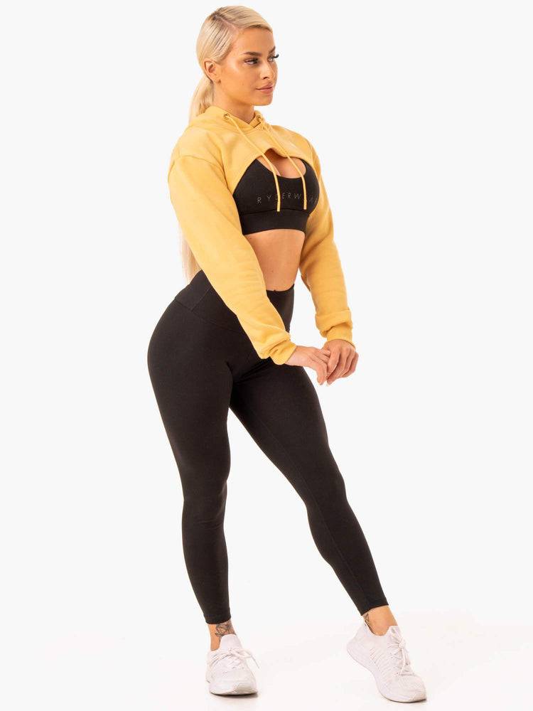 Ryderwear Women Sweaters Staples Super Crop Women's Sweaters Mango | CA1565IS