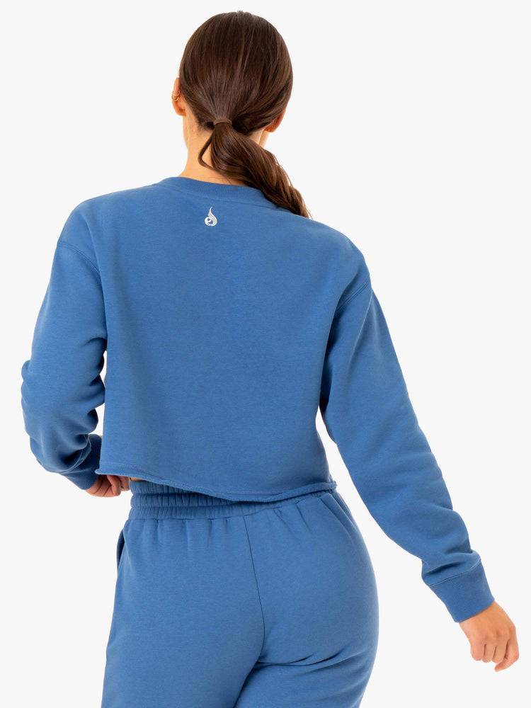 Ryderwear Women Sweaters Ultimate Fleece Women's Sweaters Blue | CA1519FM