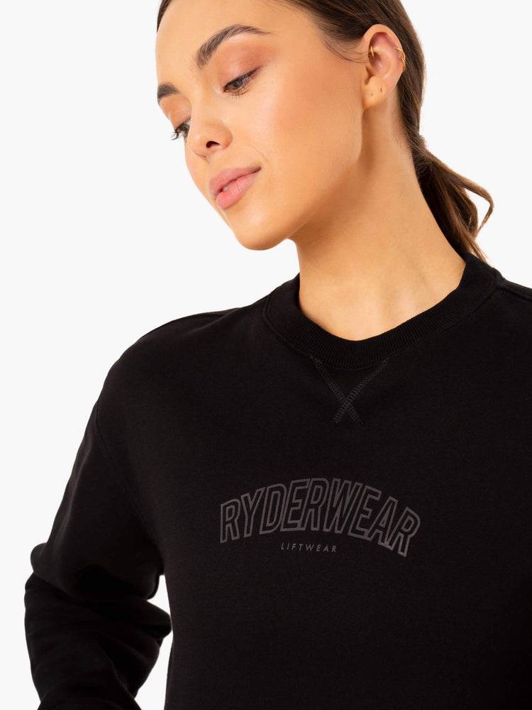 Ryderwear Women Sweaters Ultimate Fleece Women's Sweaters Black | CA1573HK