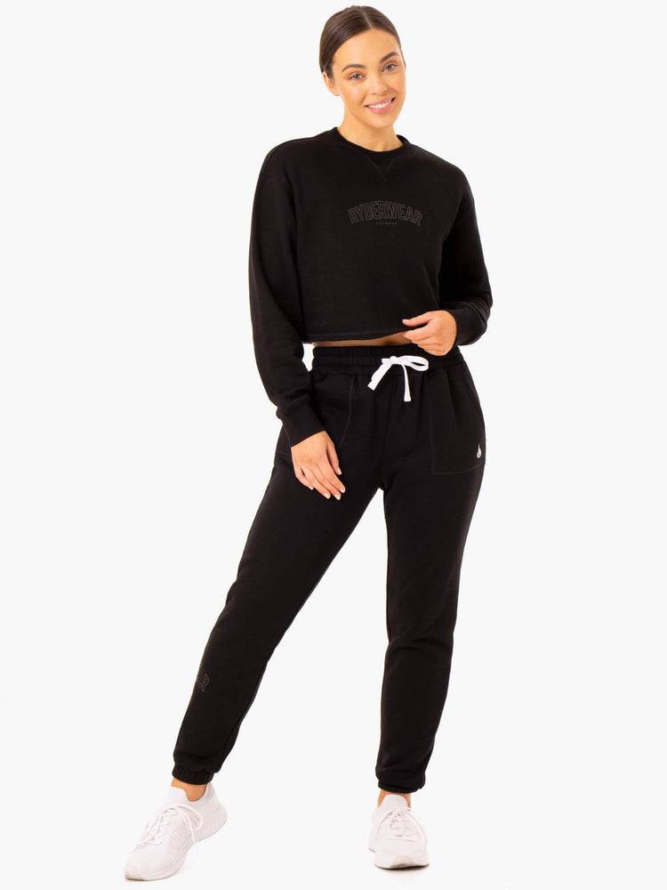 Ryderwear Women Sweaters Ultimate Fleece Women's Sweaters Black | CA1573HK