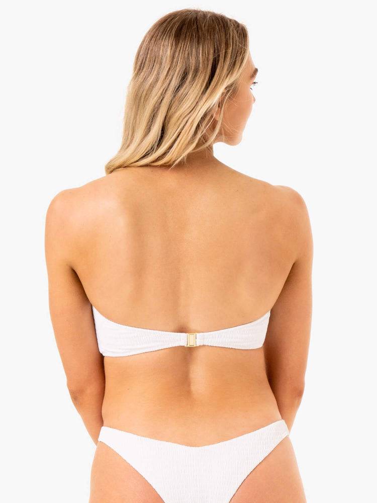 Ryderwear Women Swimwear Paradise Bandeau Bikini Top Women's Swimwear White | CA1494GL