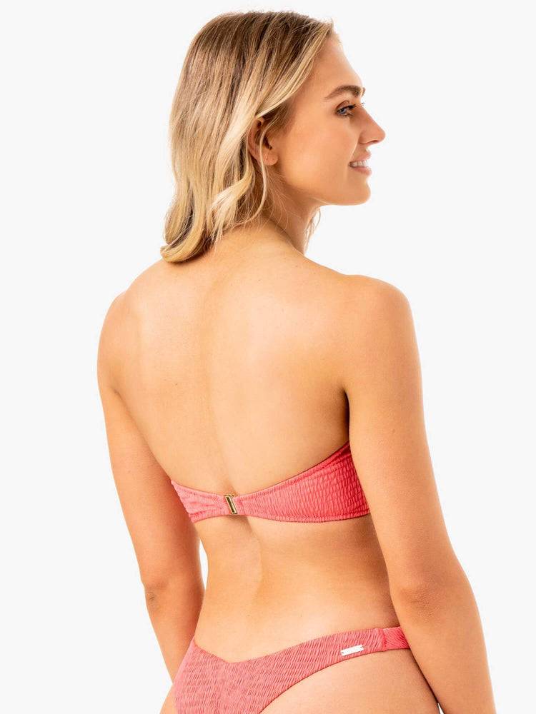 Ryderwear Women Swimwear Paradise Bandeau Bikini Top Women's Swimwear Coral | CA1496JJ