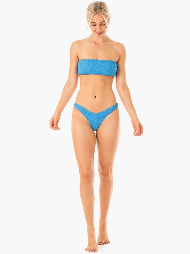 Ryderwear Women Swimwear Paradise Bandeau Bikini Top Women's Swimwear Blue | CA1497KI