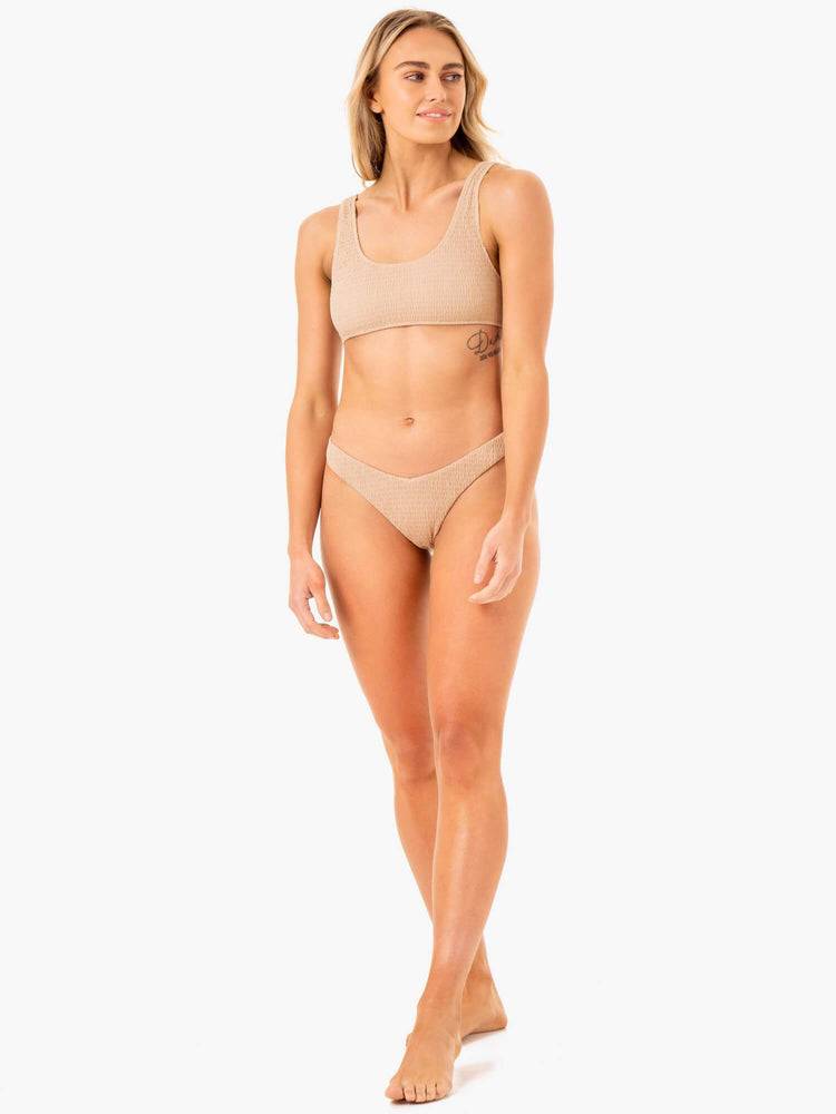 Ryderwear Women Swimwear Paradise Scoop Bikini Top Women's Swimwear Sand | CA1486UT