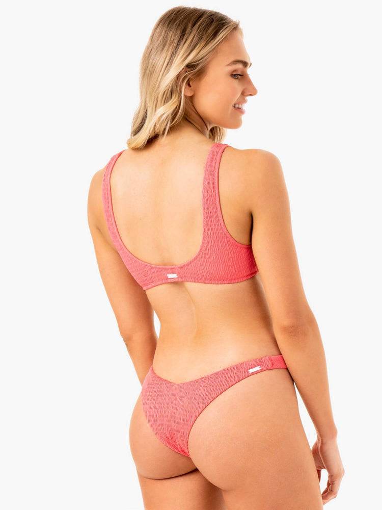 Ryderwear Women Swimwear Paradise V Bikini Bottom Women's Swimwear Coral | CA1492DN