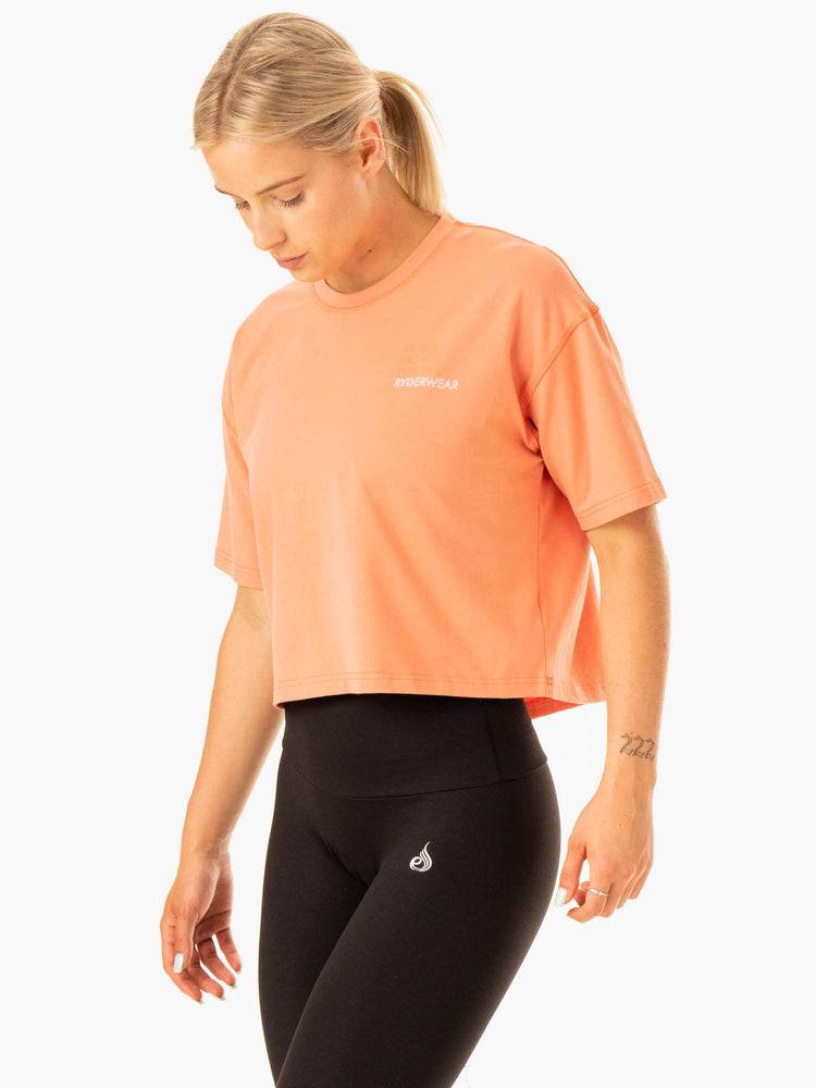 Ryderwear Women T Shirts Edit Women's T Shirts Terracotta | CA1392JJ