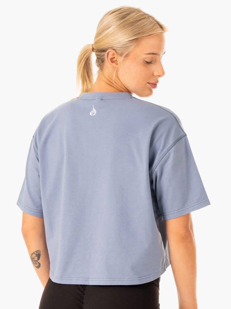 Ryderwear Women T Shirts Edit Women's T Shirts Stonewash Blue | CA1393KI