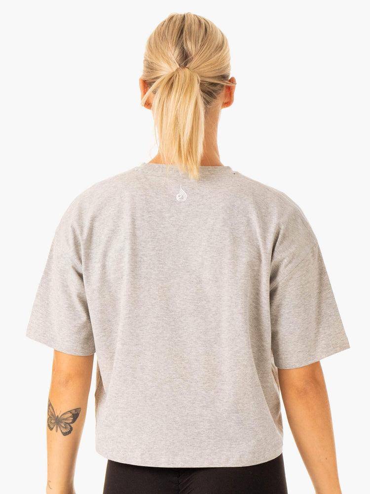 Ryderwear Women T Shirts Edit Women's T Shirts Grey Marl | CA1394LH