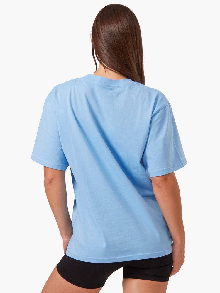 Ryderwear Women T Shirts Oversized Women's T Shirts Sky Blue | CA1406TV