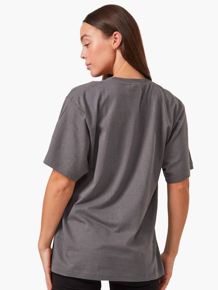 Ryderwear Women T Shirts Oversized Women's T Shirts Charcoal | CA1409IS