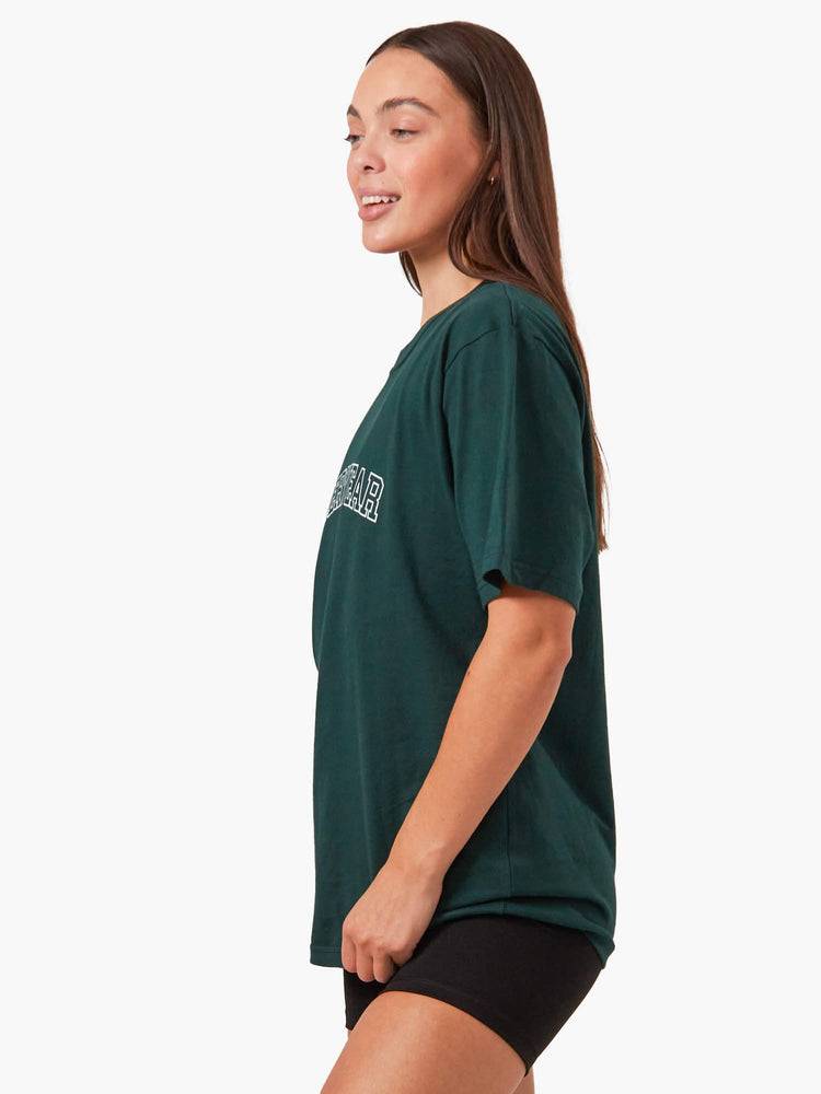 Ryderwear Women T Shirts Oversized Women's T Shirts Bottle Green | CA1410OR