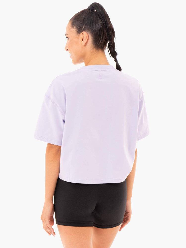 Ryderwear Women T Shirts Studio Women's T Shirts Purple | CA1451BC