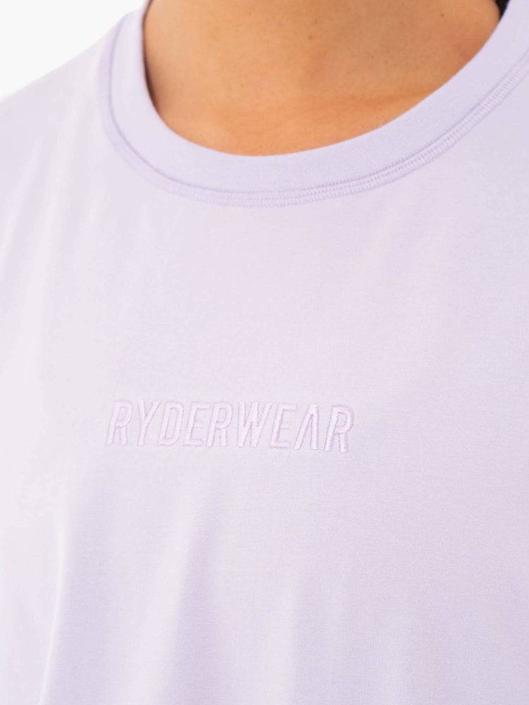 Ryderwear Women T Shirts Studio Women's T Shirts Purple | CA1451BC