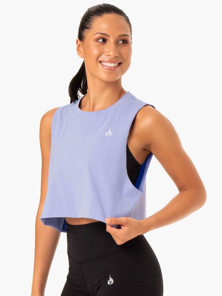 Ryderwear Women Tanks Base Muscle Women's Tanks Purple | CA1169WY