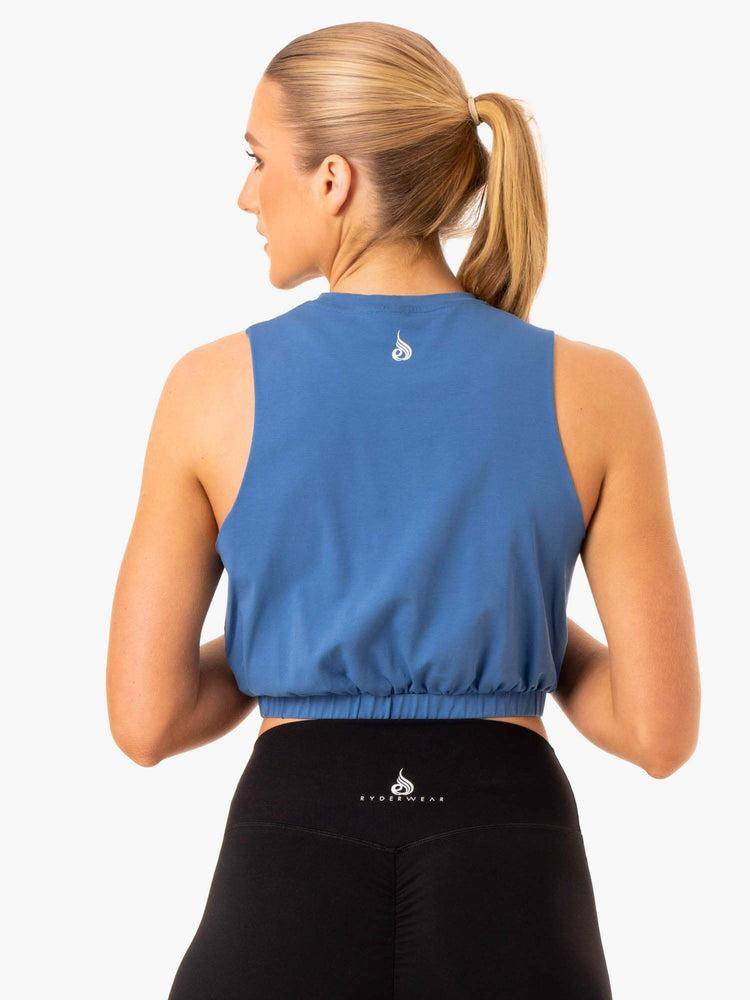 Ryderwear Women Tanks Boxer Muscle Women's Tanks Blue | CA1268VD