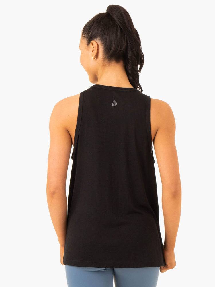 Ryderwear Women Tanks Ease Relaxed Women's Tanks Black | CA1326EX