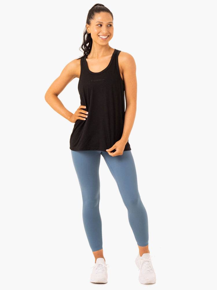 Ryderwear Women Tanks Ease Relaxed Women's Tanks Black | CA1326EX