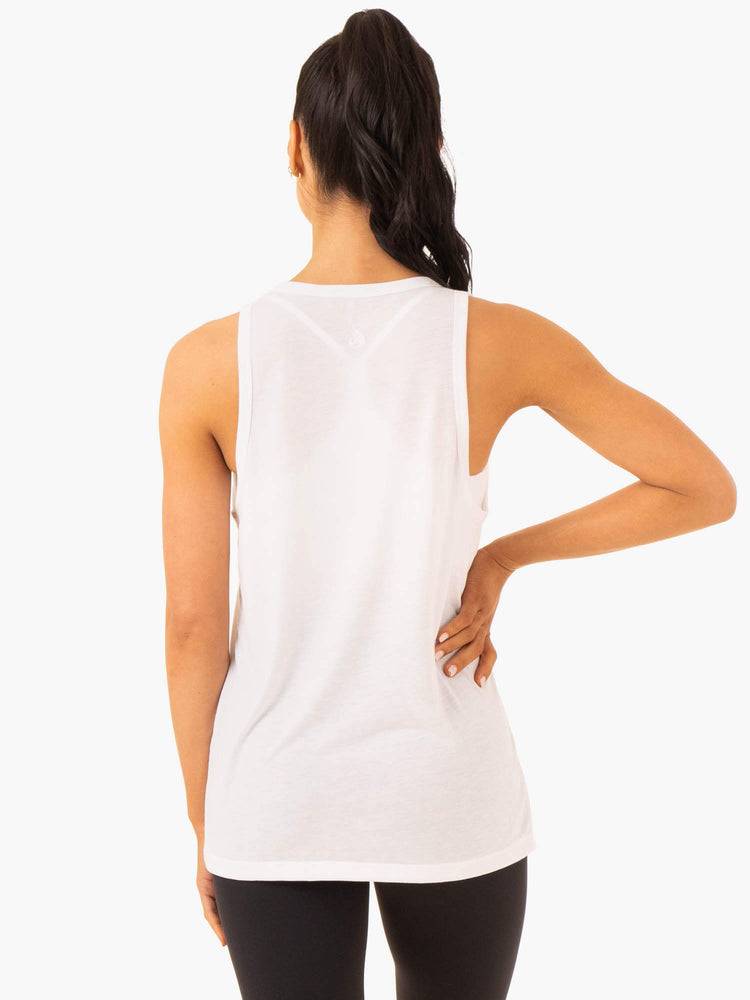 Ryderwear Women Tanks Ease Relaxed Women's Tanks White | CA1337FM