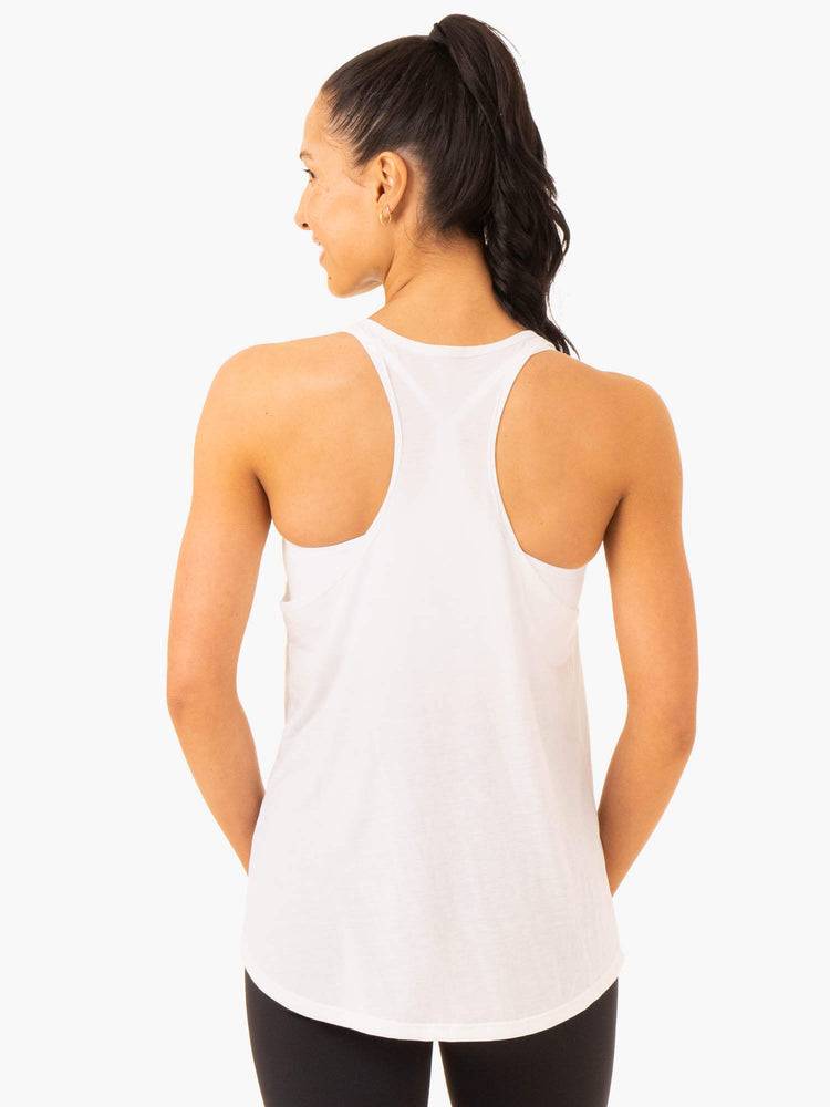 Ryderwear Women Tanks Elevate Singlet Women's Tanks White | CA1272QZ