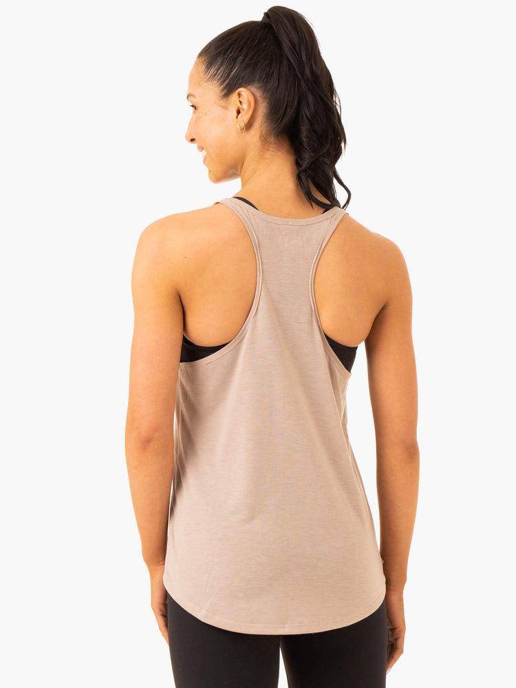 Ryderwear Women Tanks Elevate Singlet Women's Tanks Mushroom | CA1340JJ