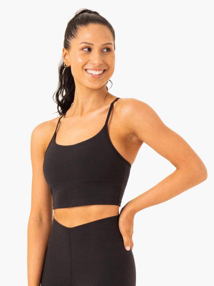 Ryderwear Women Tanks Embody Compression Bra Women's Tanks Black | CA1293CE