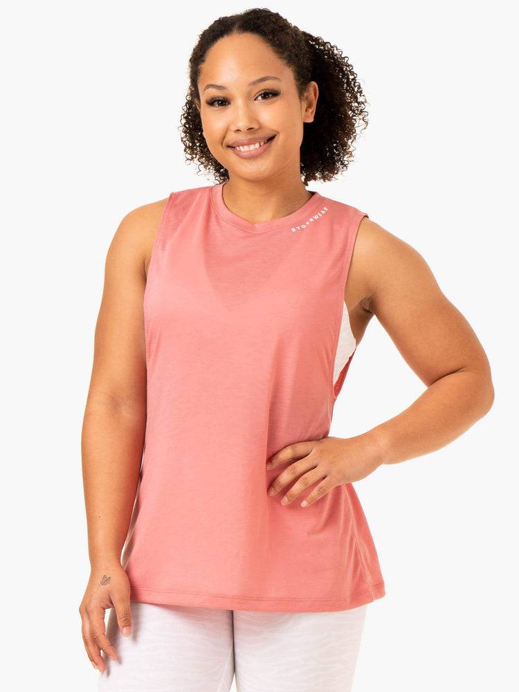 Ryderwear Women Tanks Emerge Training Women's Tanks Pink | CA1287HK