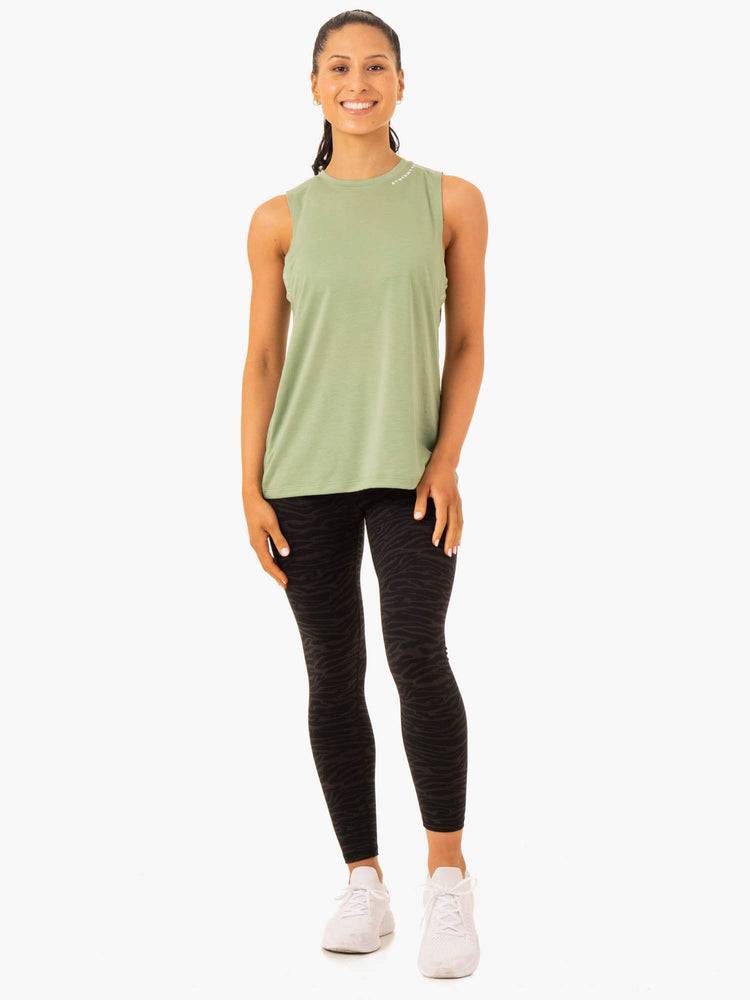 Ryderwear Women Tanks Emerge Training Women's Tanks Jade Green | CA1295BC