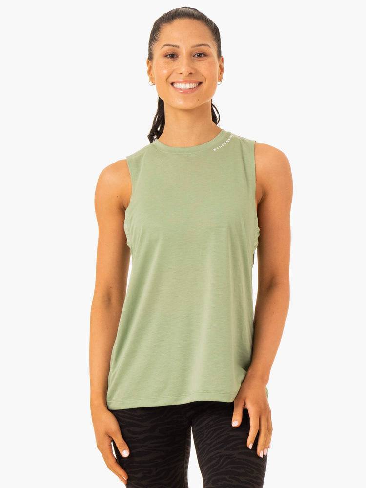 Ryderwear Women Tanks Emerge Training Women\'s Tanks Jade Green | CA1295BC