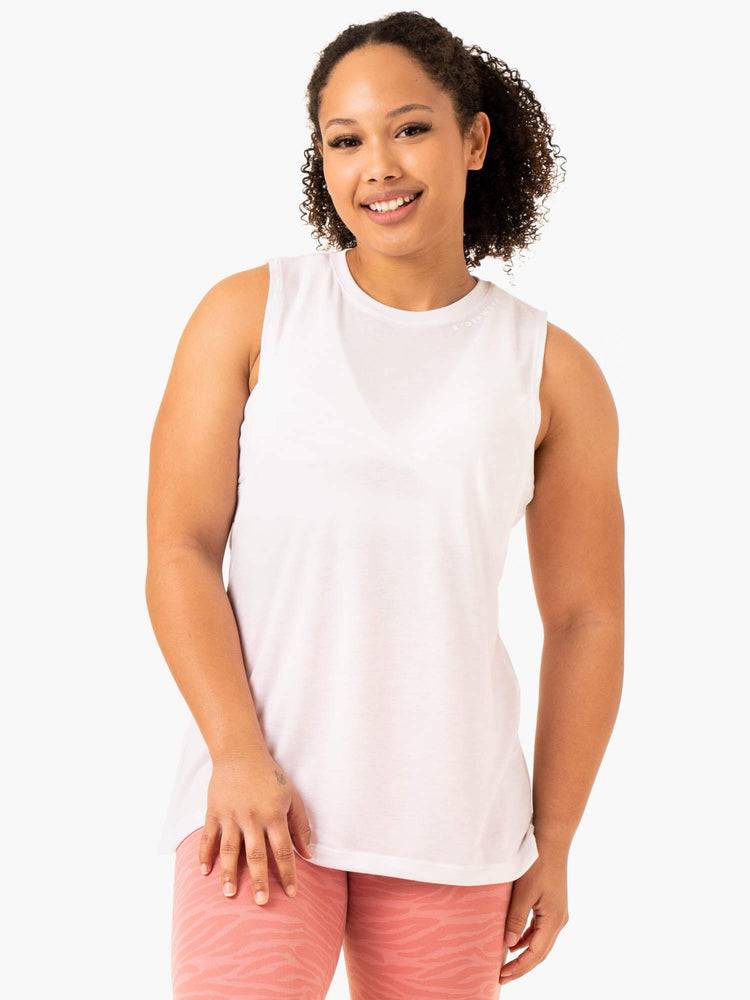 Ryderwear Women Tanks Emerge Training Women\'s Tanks White | CA1316LH