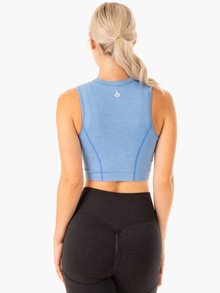 Ryderwear Women Tanks Enhance Seamless Women's Tanks Blue | CA1246QZ