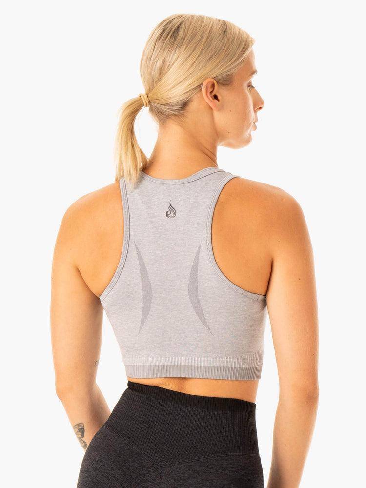 Ryderwear Women Tanks Excel Seamless Women's Tanks Grey Marl | CA1235HK