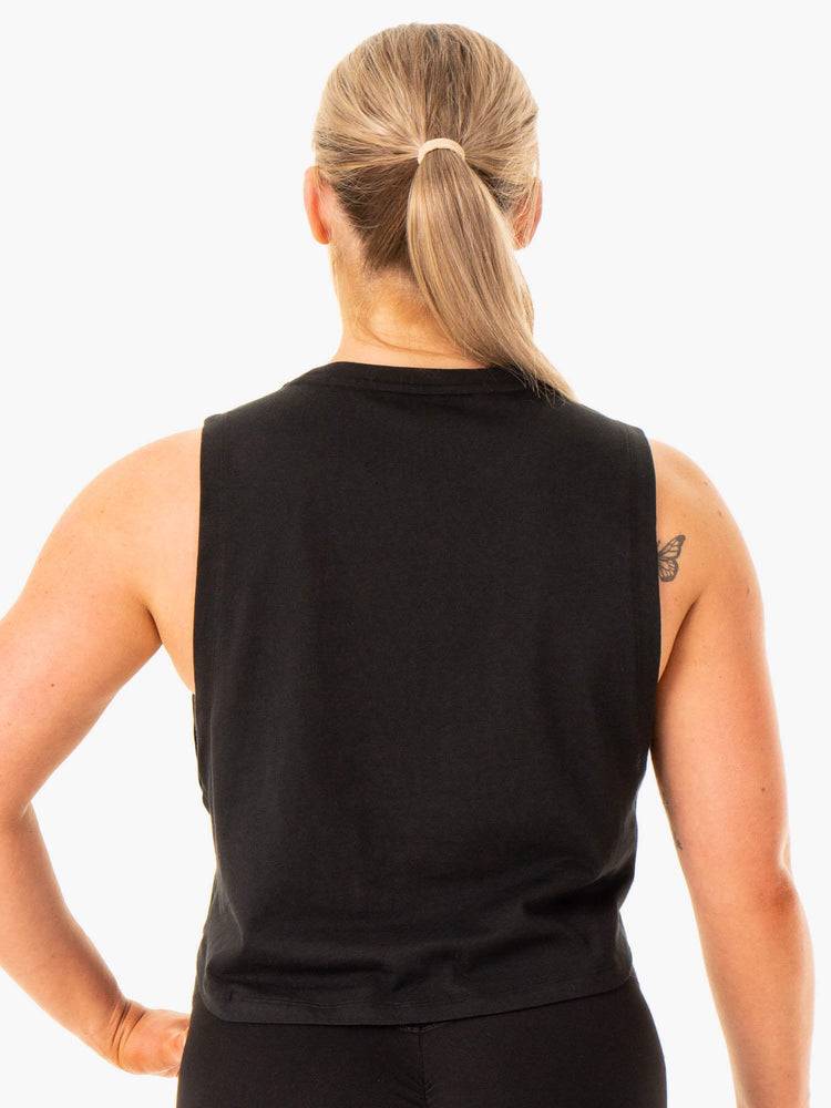 Ryderwear Women Tanks Flow Scoop Women's Tanks Black | CA1274EX