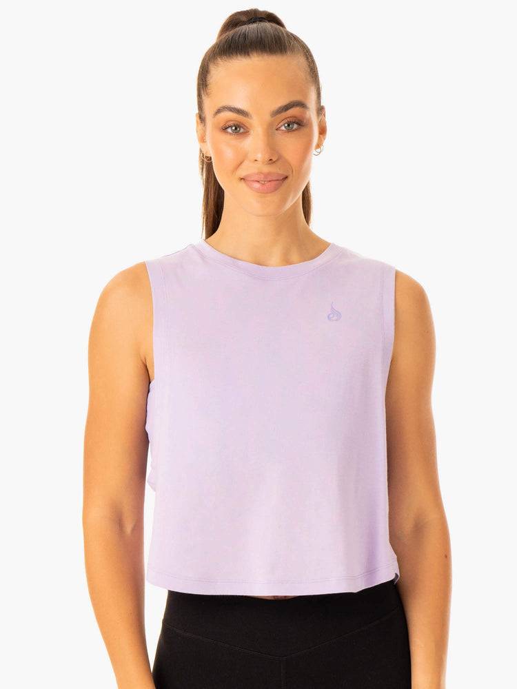 Ryderwear Women Tanks Flow Scoop Women\'s Tanks Lavender | CA1292XF