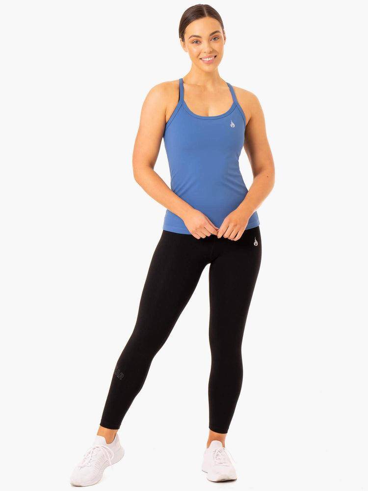 Ryderwear Women Tanks Foundation Training Women's Tanks Blue | CA1236JJ