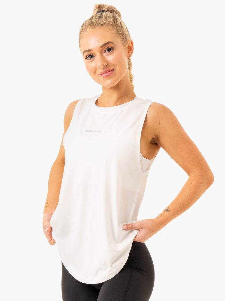 Ryderwear Women Tanks Freedom Training Women's Tanks White | CA1285FM